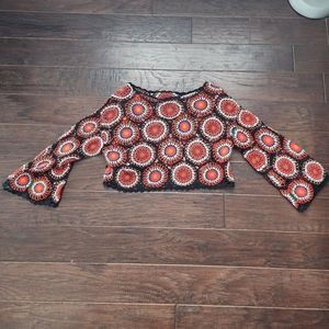 UO circle crochet top